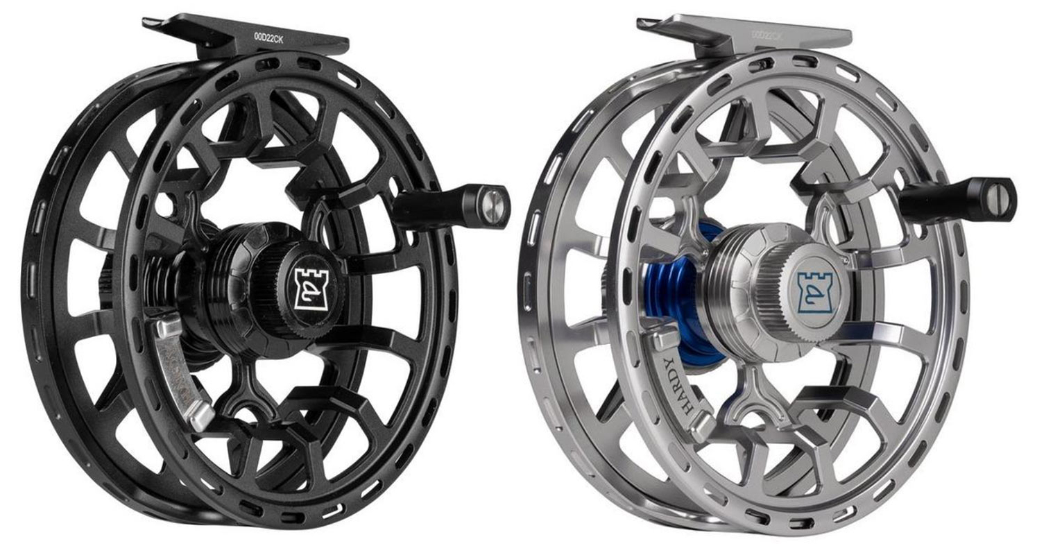 Hardy Ultralite 4000 CC large arbor fly reel, black silver mint with case