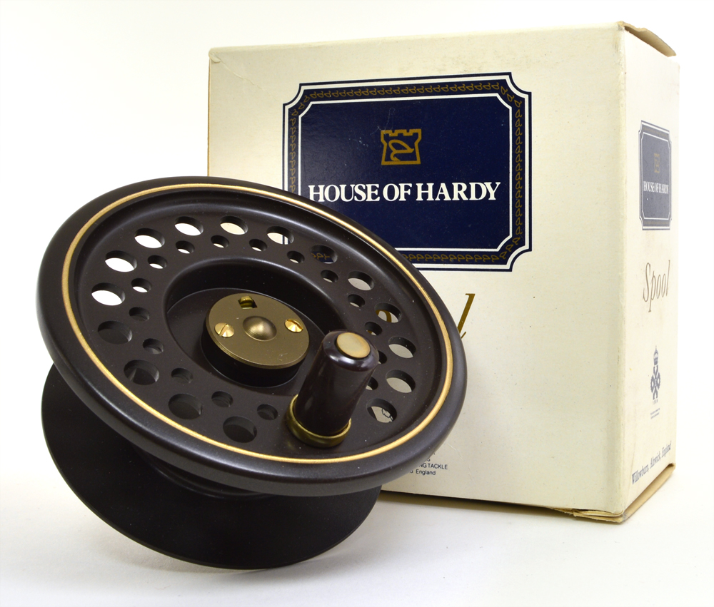 Hardy 5 Brass Faced Perfect vintage salmon fly reel EX RARE Ex GT